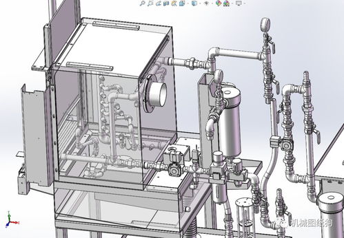 汽车零部件清洗机3d数模图纸 solidworks设计